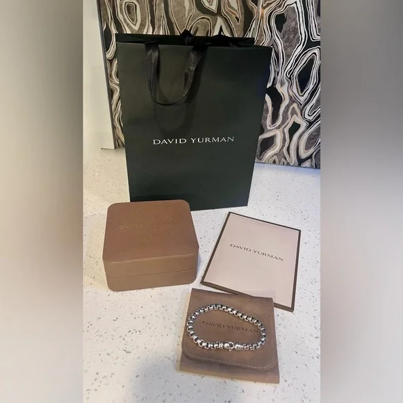 New in box David Yurman men’s box bracelet chain bracelet Authentic - Picture 2 of 7